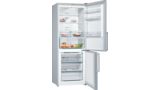 Series 4 Freestanding Fridge-freezer (Bottom freezer) 186 x 70 cm Stainless steel look KGN46XL30Z KGN46XL30Z-2