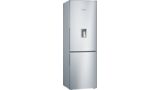 Serie | 6 Freestanding Fridge-freezer (Bottom freezer) 186 x 60 cm Stainless steel look KGW36XL30S KGW36XL30S-1