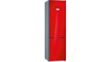 Serie | 6 free-standing fridge-freezer with freezer at bottom, glass door 203 x 60 cm Rood KGN39LR35 KGN39LR35-1