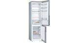 Serie | 4 Free-standing fridge-freezer with freezer at bottom 201 x 60 cm Inox-look KGV39VL31G KGV39VL31G-3