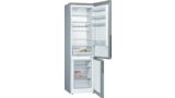 Series 4 Free-standing fridge-freezer with freezer at bottom 201 x 60 cm Stainless steel look KGV39VLEAG KGV39VLEAG-2