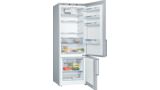 Serie | 6 free-standing fridge-freezer with freezer at bottom 191 x 70 cm Stainless steel look KGE58DL30U KGE58DL30U-2