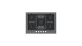 Benchmark® Gas Cooktop 30'' Tempered glass, Dark silver NGMP077UC NGMP077UC-12