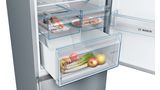 Series 4 free-standing fridge-freezer with freezer at bottom 186 x 60 cm Stainless steel look KGN36XL30U KGN36XL30U-4