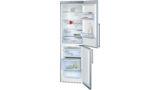 Free-standing fridge-freezer with freezer at bottom 200 x 60 cm Inox-look KGN39AL32G KGN39AL32G-1