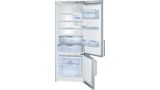 Series 6 Free-standing fridge-freezer with freezer at bottom 185 x 70 cm Brushed steel anti-fingerprint KGN57AI10T KGN57AI10T-2