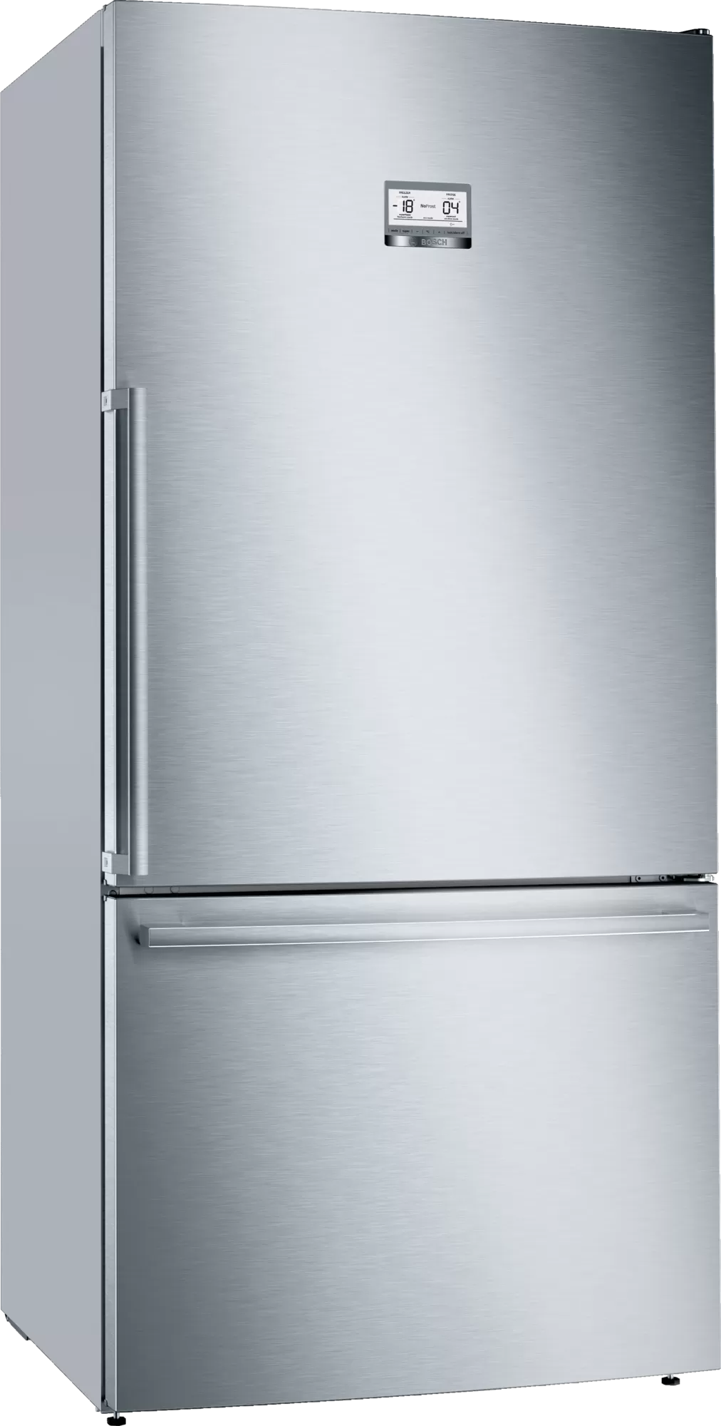  KGB86AIFP Combină frigorifică independentă, 5 ANI GARANTIE,  186 x 86 cm Inox AntiAmprentă . Clasa Energetica F