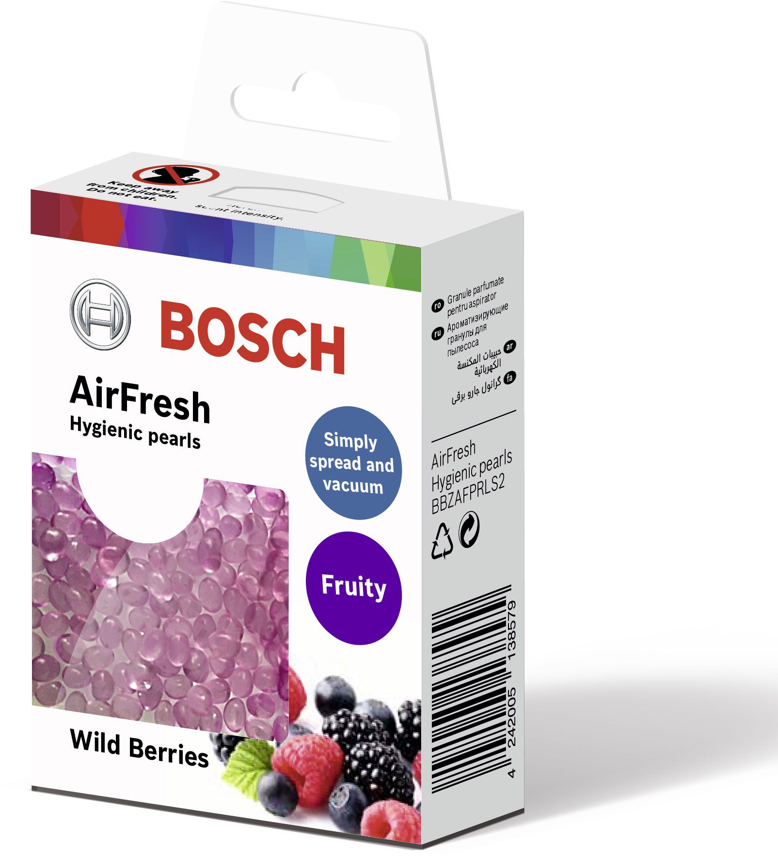 Accesoriu pentru aspiratoare Bosch BBZAFPRLS2  AirFresh Pearls Fruity Wild berry