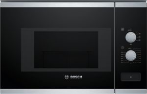 Micro-ondes encastrable 59 x 38 cm, 25L, 900W - Bosch Série 4 BFL550MS0 -  noir/inox   - Shopping et Courses en ligne, livrés à domicile  ou au bureau, 7j/7 à la Réunion