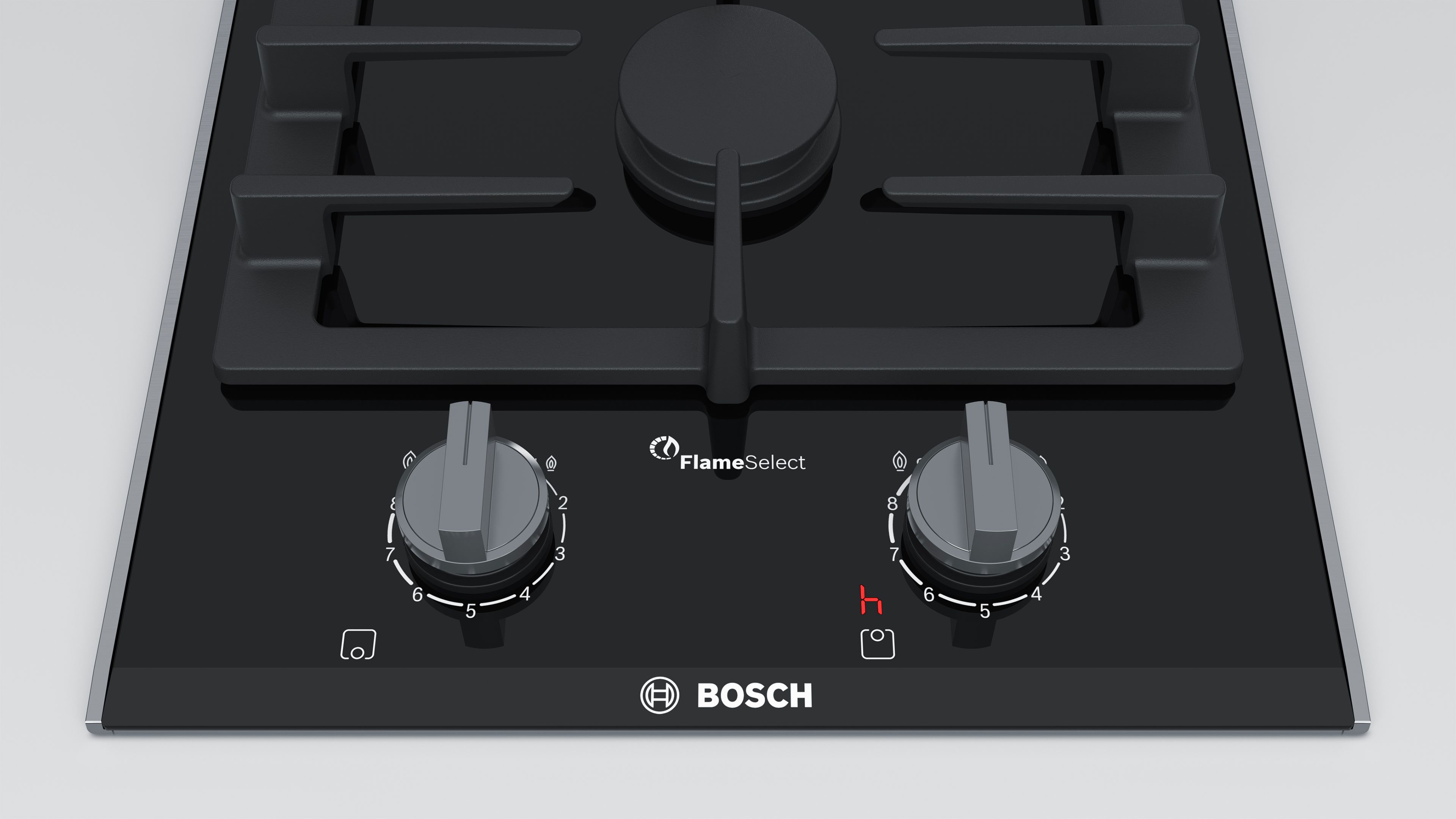 Bosch Domino Gas Hob Color Black Model-PRB3A6D70M