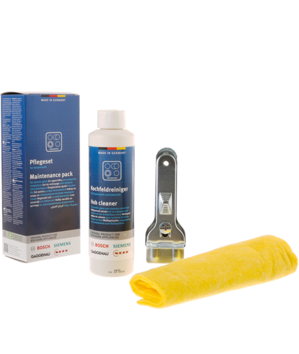 DL-pro Glaskeramik Pflegeset Für Bosch Siemens - Reiniger, Schaber & Tuch Im Set