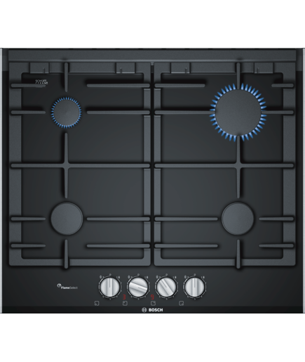 Bosch PRA3A6D70 Plan de cuisson encastrable à gaz noir 