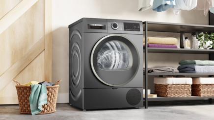 Heat pump tumble dryers