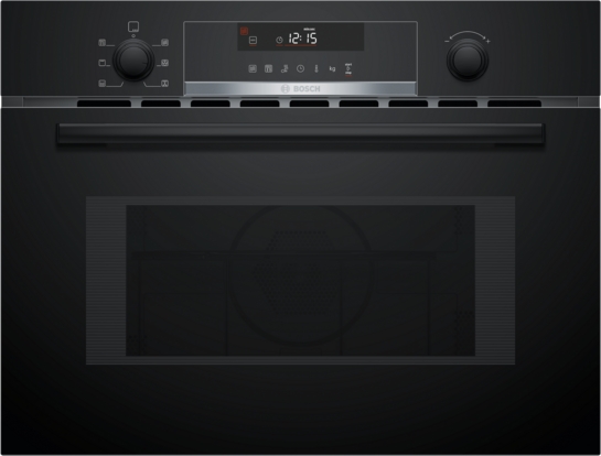 Bosch Série 6 Four combine micro-ondes avec hot air 60 x 45 cm Noir CMA585GB0