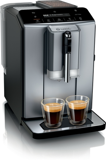BOSCH Serie 2 Kaffeevollautomat VeroCafe Diamond titanium metallic TIE20504