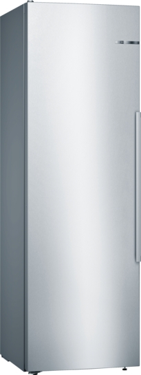 BOSCH Serie 6 Freistehender Kühlschrank 186 x 60 cm Edelstahl (mit Antifingerprint) KSV36AIDP