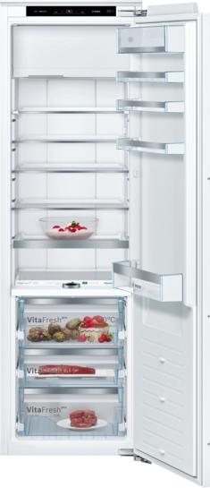 BOSCH Serie 8 Einbau-Kühlschrank mit Gefrierfach 177.5 x 56 cm Flachscharnier KIF82PFF0