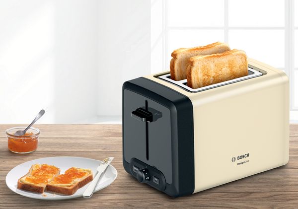 Toaster, DesignLine, TAT4P437, Creme, Toster, Tosty