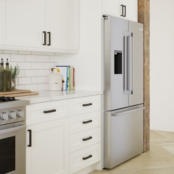 Counter Depth Refrigerator vs. Standard Depth Refrigerator side-by-side