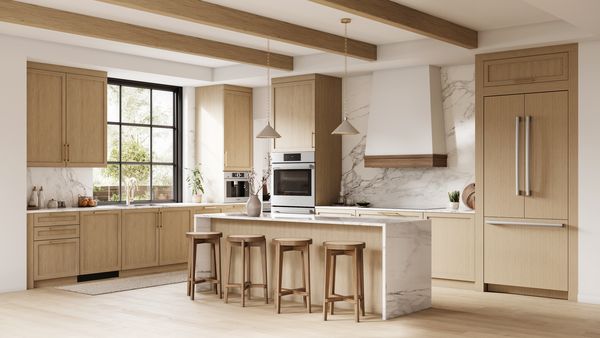 Kitchen design for Bosch custom panel ready Dishwashers