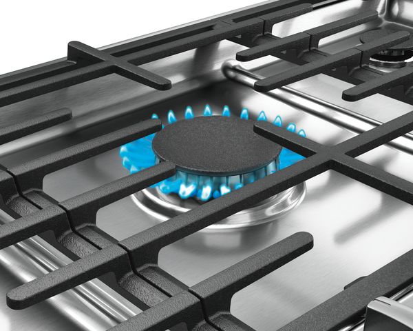Bosch 30" cooktop with dual stacked burner