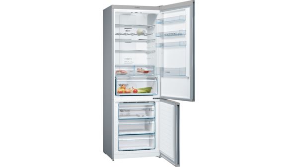 Serie | 4 Samostojeći hladnjak sa zamrzivačem na dnu 203 x 70 cm Nehrđajući čelik (s premazom protiv otisaka prstiju) KGN49XIEA KGN49XIEA-5