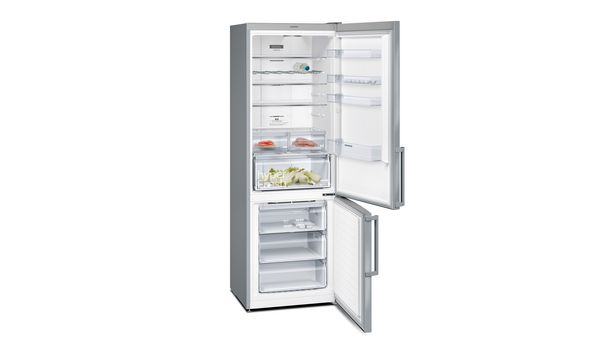 iQ300 Køle-/fryseskab 203 x 70 cm Fingeraftryk afvisende børstet stål , Total noFrost KG49NXIEP KG49NXIEP-4