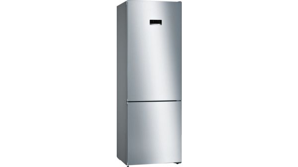 Series 4 Free-standing fridge-freezer with freezer at bottom 203 x 70 cm Stainless steel look KGN49XLEA KGN49XLEA-1