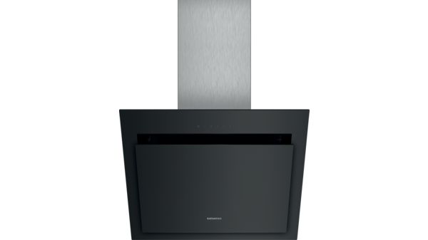 iQ300 Vägghängd köksfläkt 60 cm Klarglas med svart tryck, Svart LC67KGM60 LC67KGM60-1