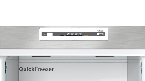 Series 2 free-standing fridge-freezer with freezer at top 158 x 60 cm Inox-look-metallic KDN26N12N5 KDN26N12N5-4