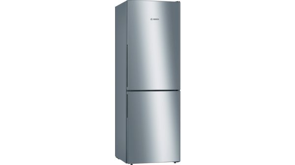 Series 4 Free-standing fridge-freezer with freezer at bottom 176 x 60 cm Stainless steel look KGV33VLEAG KGV33VLEAG-1