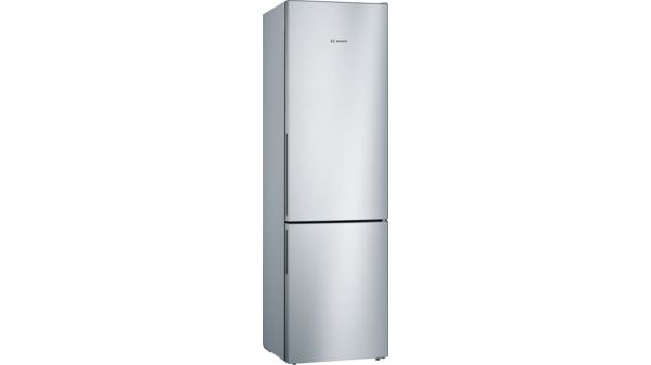 Series 4 Free-standing fridge-freezer with freezer at bottom 201 x 60 cm Stainless steel look KGV39VLEAG KGV39VLEAG-1