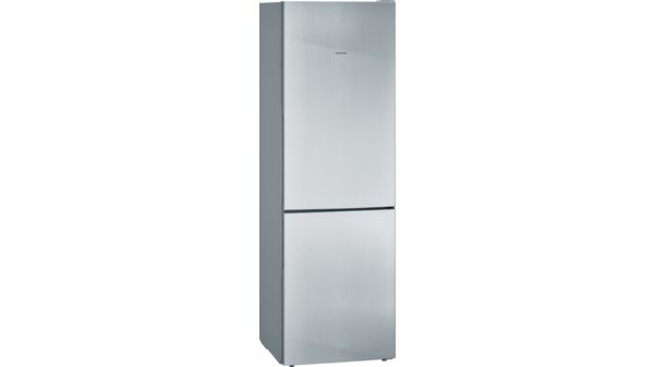 iQ300 Kombinerad kyl/frys 186 x 60 cm Borstat stål med antiFingerprint KG36VVIEA KG36VVIEA-1