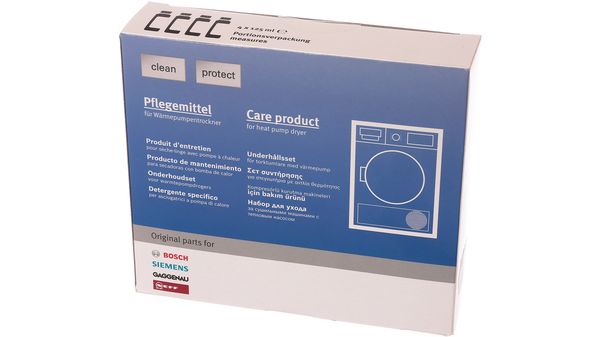 Care set Care product for heat pump dryer Language: de,en,cs,da,el,es,fi,fr,hu,it,nl,no,pl,pt,ru,sl,sv,tr,ukr,zh- 00311829 00311829-3