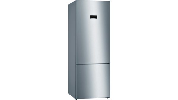 Series 4 free-standing fridge-freezer with freezer at bottom 193 x 70 cm Brushed steel anti-fingerprint KGN56XI40I KGN56XI40I-1