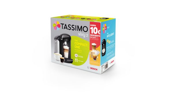 Cafetera multibebida TASSIMO VIVY 2 TAS1402V TAS1402V-2