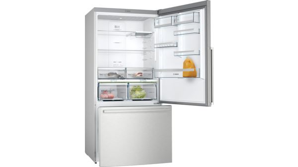 Series 6 Free-standing fridge-freezer with freezer at bottom 186 x 86 cm Stainless steel KGB86AIFP KGB86AIFP-2