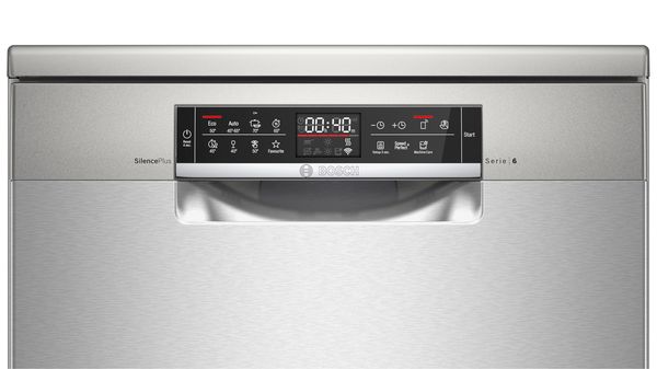 Serie 6 Szabadonálló mosogatógép 60 cm Szálcsiszolt acél színű SMS6ECI93E SMS6ECI93E-3