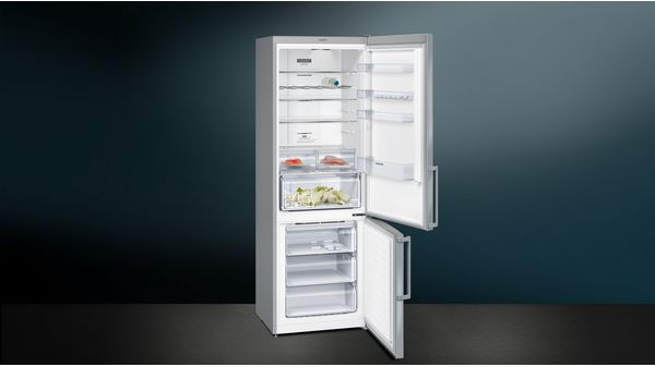 iQ300 Køle-/fryseskab 203 x 70 cm Fingeraftryk afvisende børstet stål , Total noFrost KG49NXIEP KG49NXIEP-3