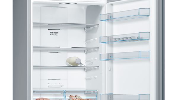 Series 4 Free-standing fridge-freezer with freezer at bottom 203 x 70 cm Stainless steel look KGN49XLEA KGN49XLEA-5