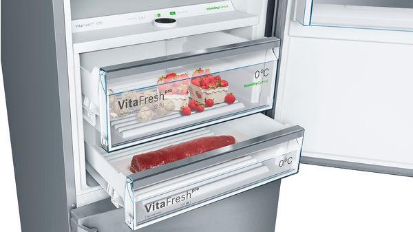 Series 8 free-standing fridge-freezer with freezer at bottom 193 x 70 cm Stainless steel (with anti-fingerprint) KGN56PI30U KGN56PI30U-5
