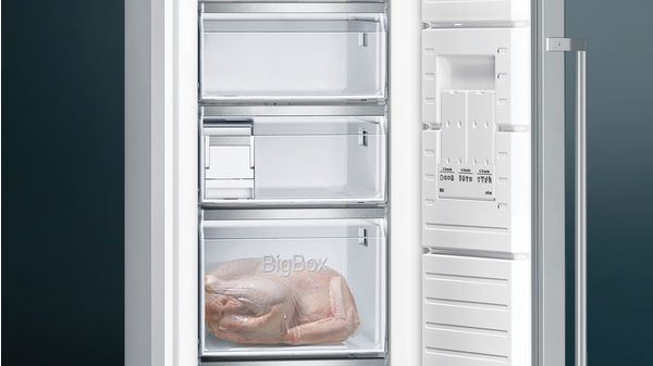 iQ500 Frysskåp 186 x 60 cm Borstat stål med antiFingerprint GS36NBIFV GS36NBIFV-6