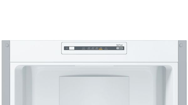 Serie 2 Szabadonálló, alulfagyasztós hűtő-fagyasztó kombináció 186 x 60 cm Szálcsiszolt acél színű KGN36NLEA KGN36NLEA-3