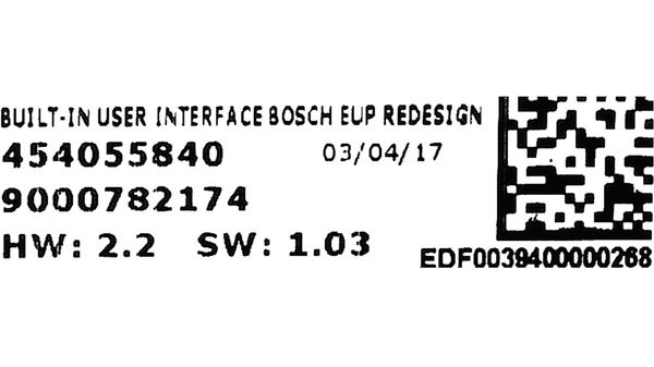 Display module Display-module (p.c.b.) Bosch, with light guide Use displaysoftware for SI05 for flashing 00742352 00742352-3