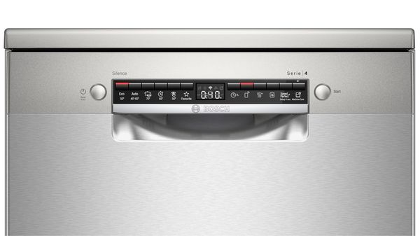 Serie 4 Szabadonálló mosogatógép 60 cm Szálcsiszolt acél színű SMS4HVI45E SMS4HVI45E-4