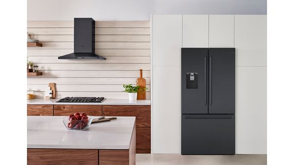Série 500 Réfrigérateur à portes françaises congélateur en bas 36'' Acier inoxydable noir B36CD50SNB B36CD50SNB-3