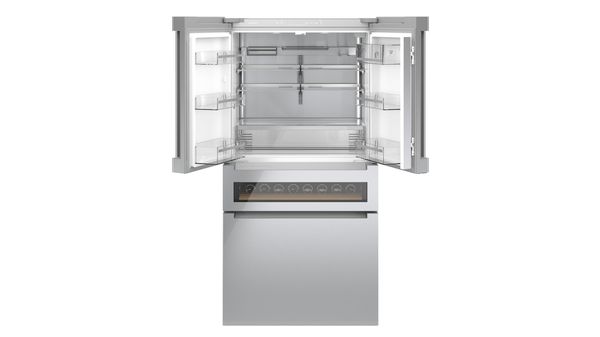 800 Series French Door Bottom Mount Refrigerator, Glass door 36'' Stainless Steel B36CL81ENG B36CL81ENG-5