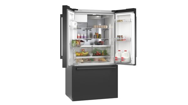 Série 500 Réfrigérateur à portes françaises congélateur en bas 36'' Acier inoxydable noir B36CD50SNB B36CD50SNB-10
