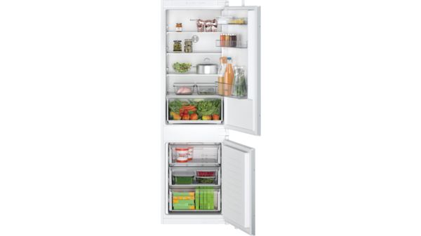 Series 2 Built-in fridge-freezer with freezer at bottom 177.2 x 54.1 cm sliding hinge KIN86NSF0G KIN86NSF0G-1