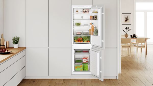 Série 2 Réfrigérateur combiné intégrable 177.2 x 54.1 cm Charnières à glissières KIV865SE0 KIV865SE0-2